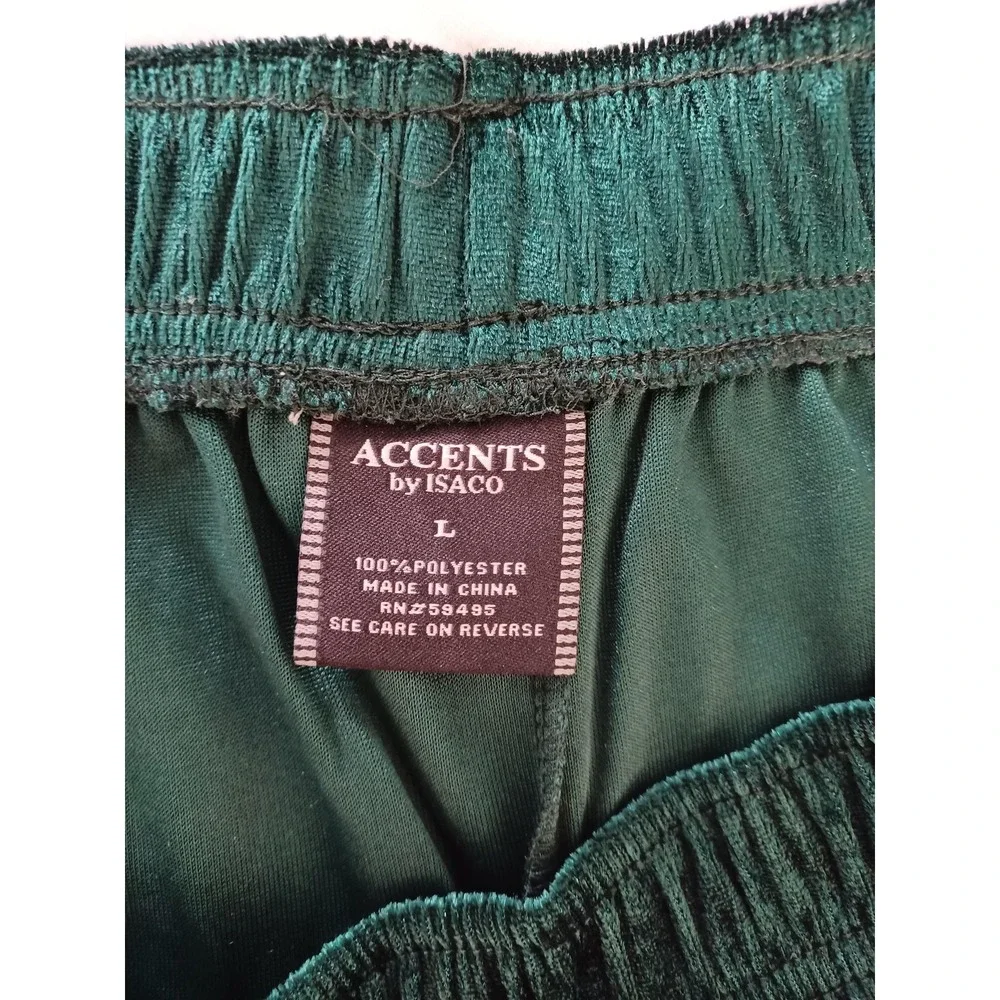 ACCENTS‎ By ISACO Boxer Shorts Mens Large Green Velvet Reindeer Novelty Funny